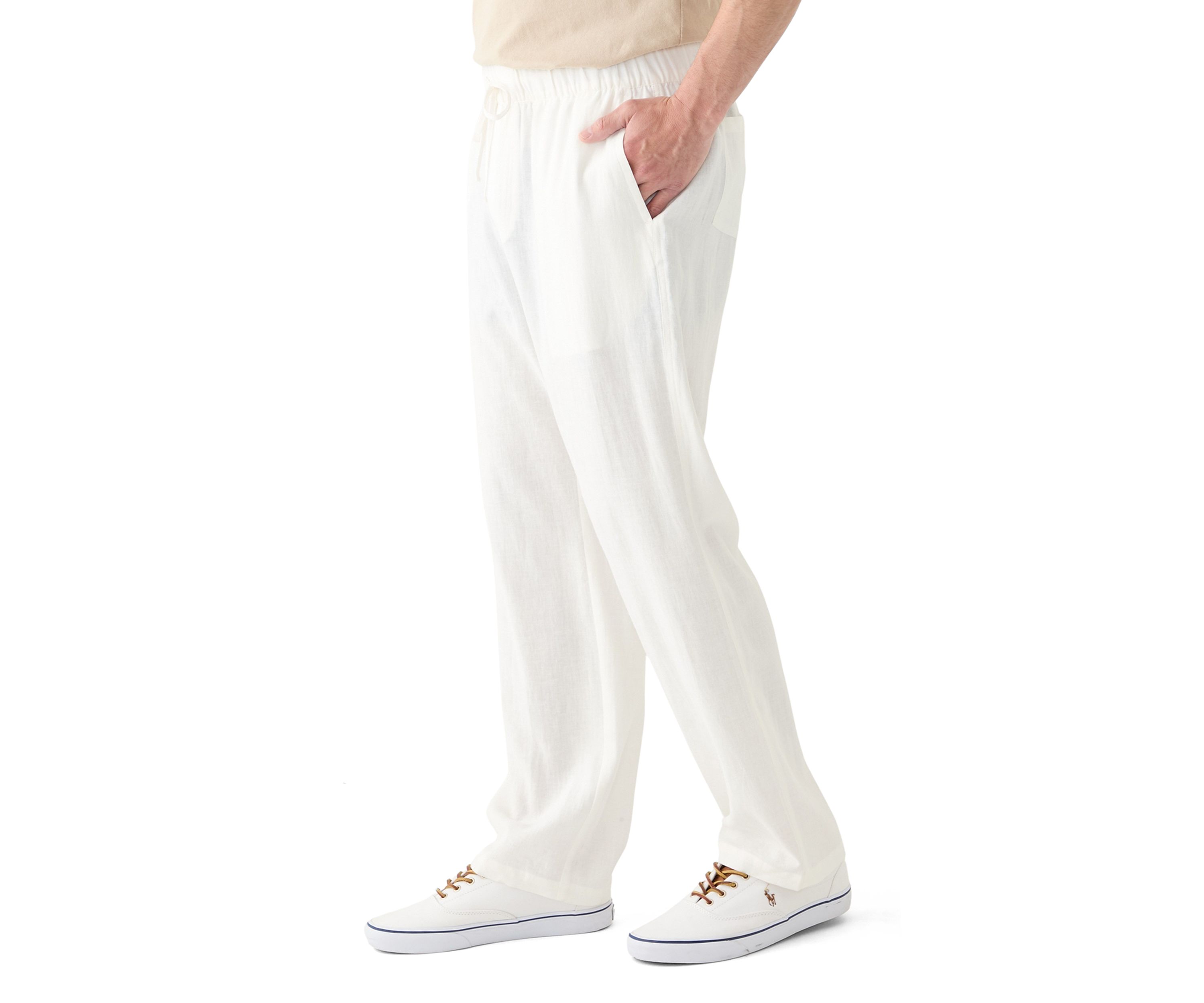 Mens Linen Drawstring Pants