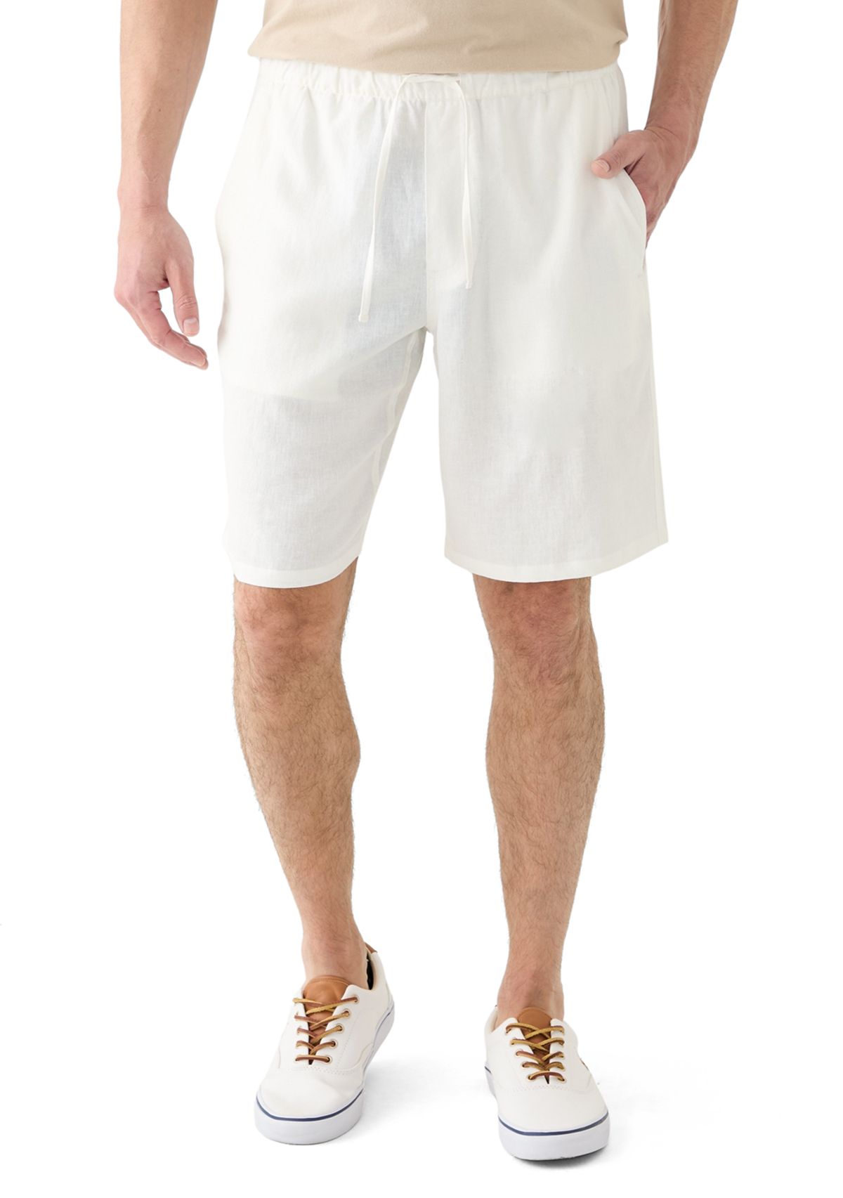Mens Linen Drawstring Shorts