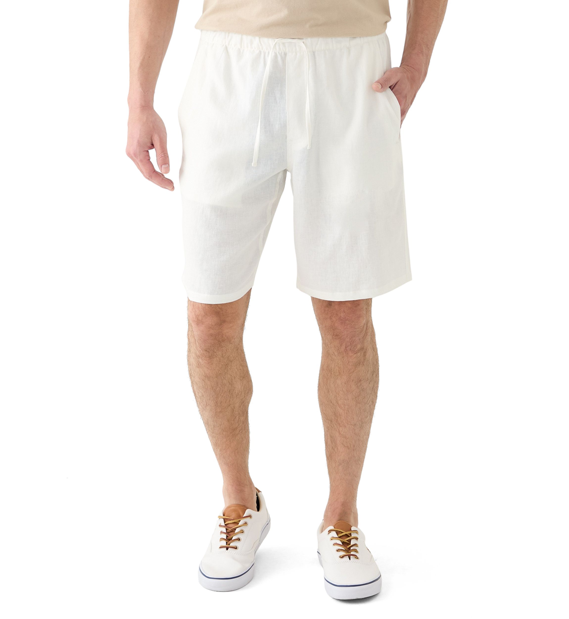 Mens Linen Drawstring Shorts