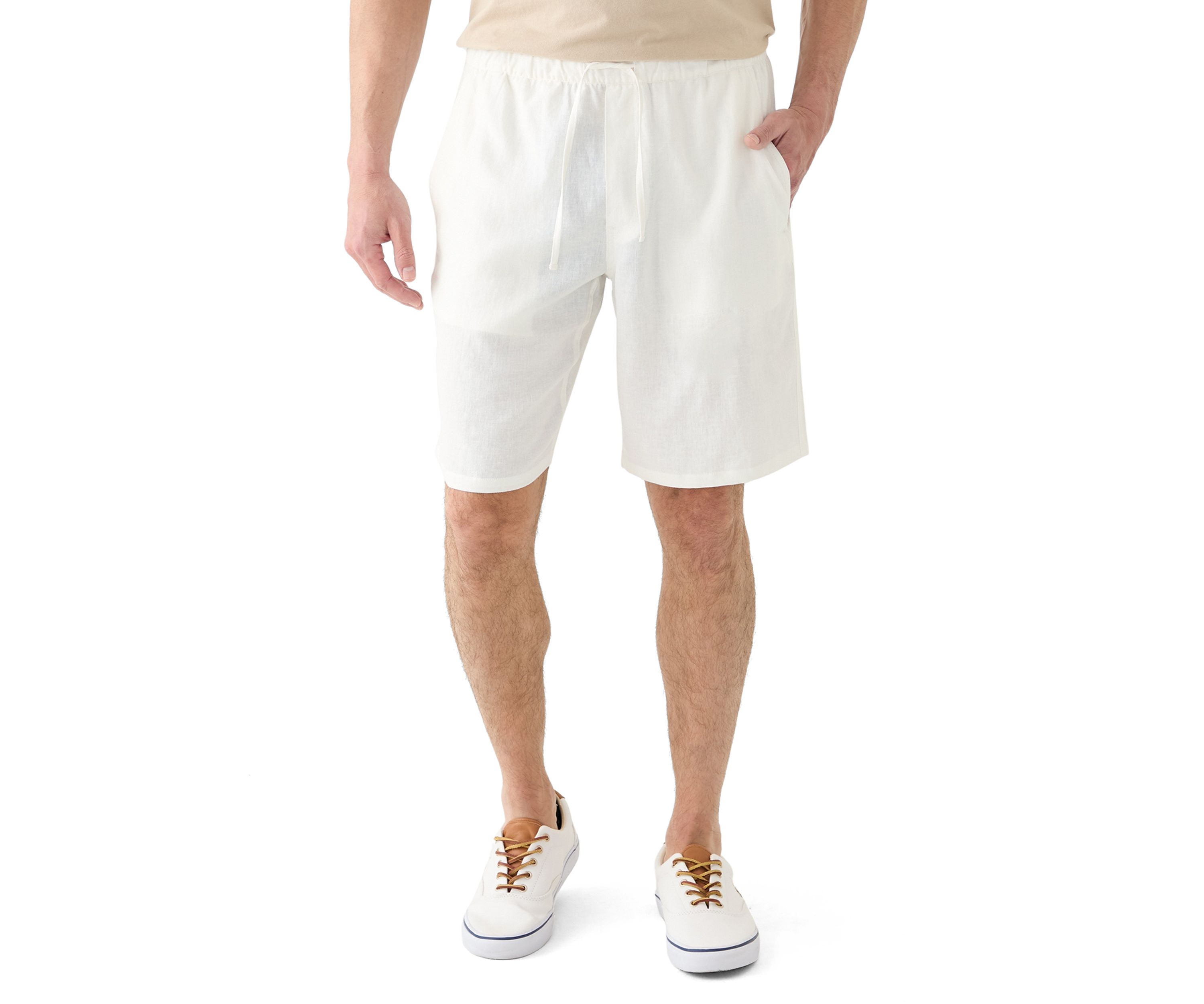 Mens Linen Drawstring Shorts
