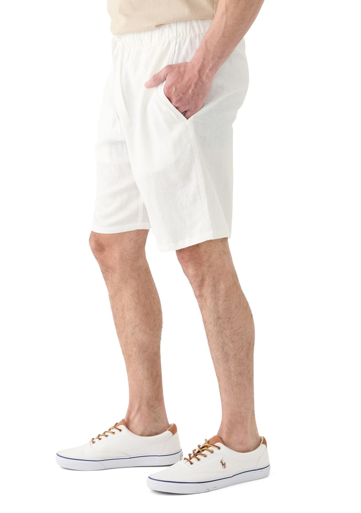 Mens Linen Drawstring Shorts