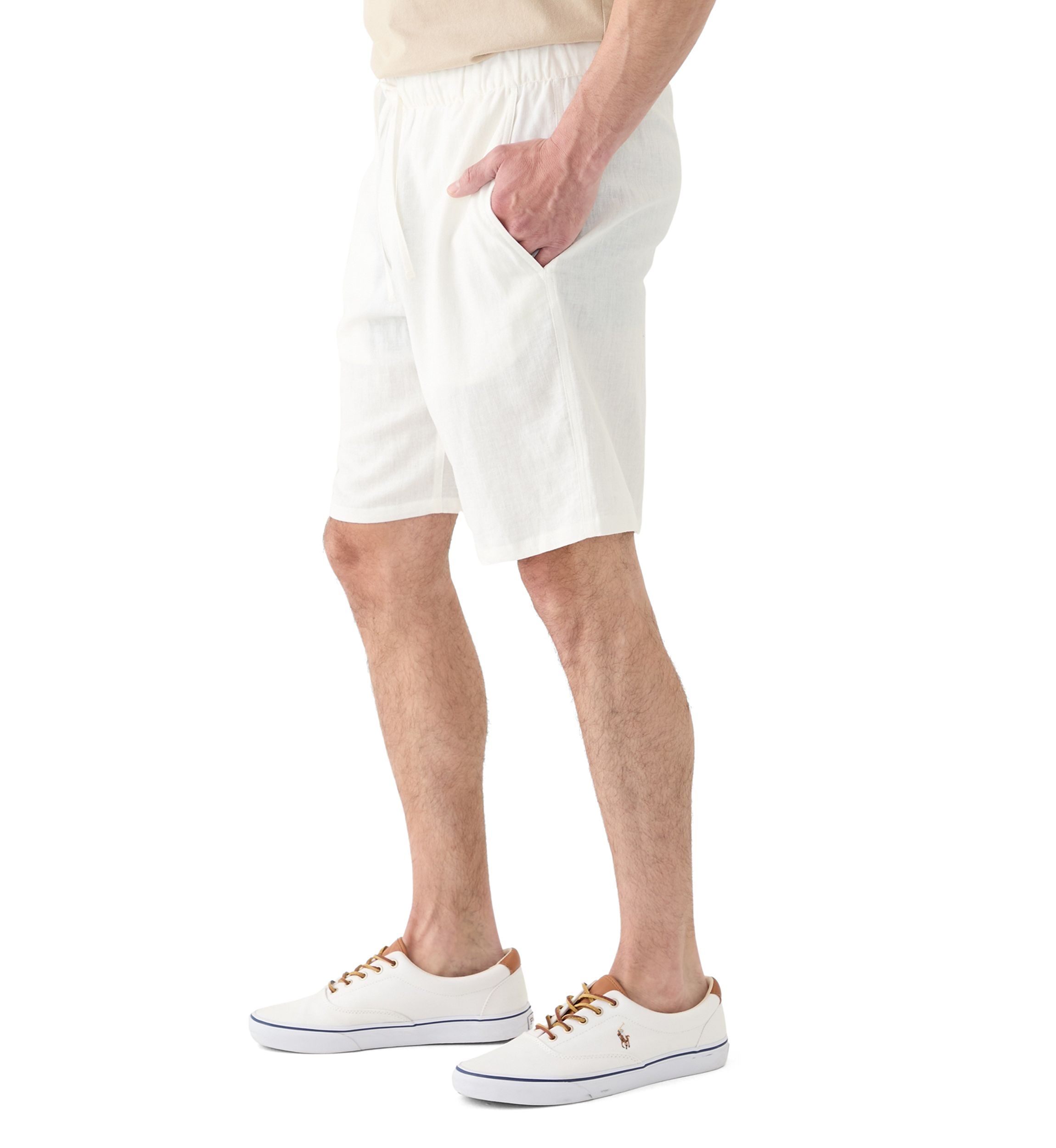 Mens Linen Drawstring Shorts