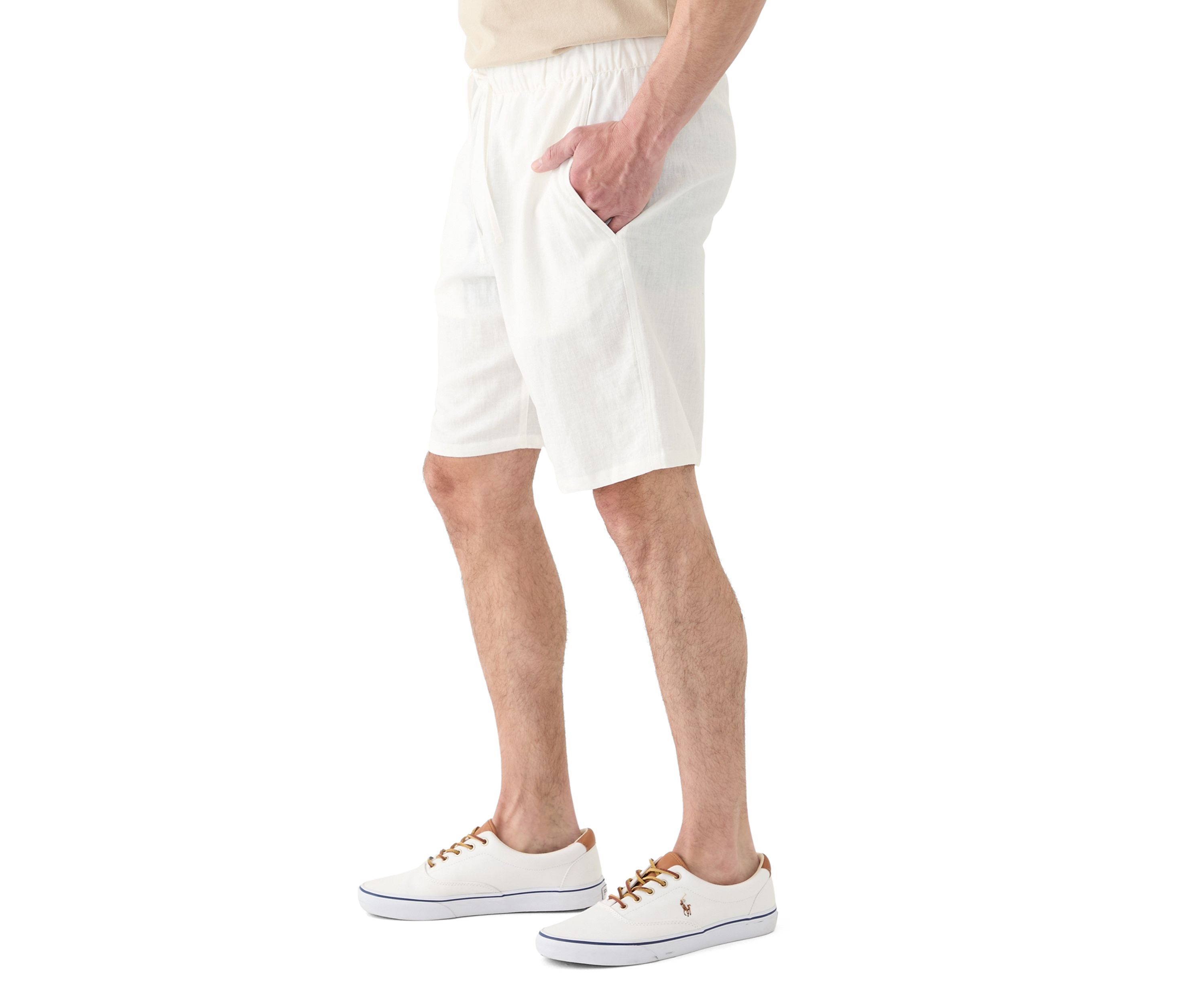 Mens Linen Drawstring Shorts