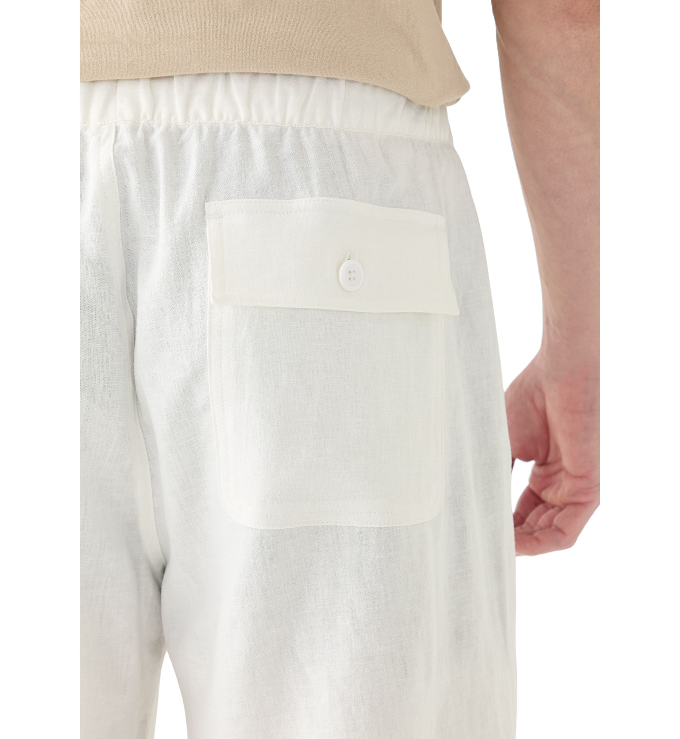 Mens Linen Drawstring Shorts