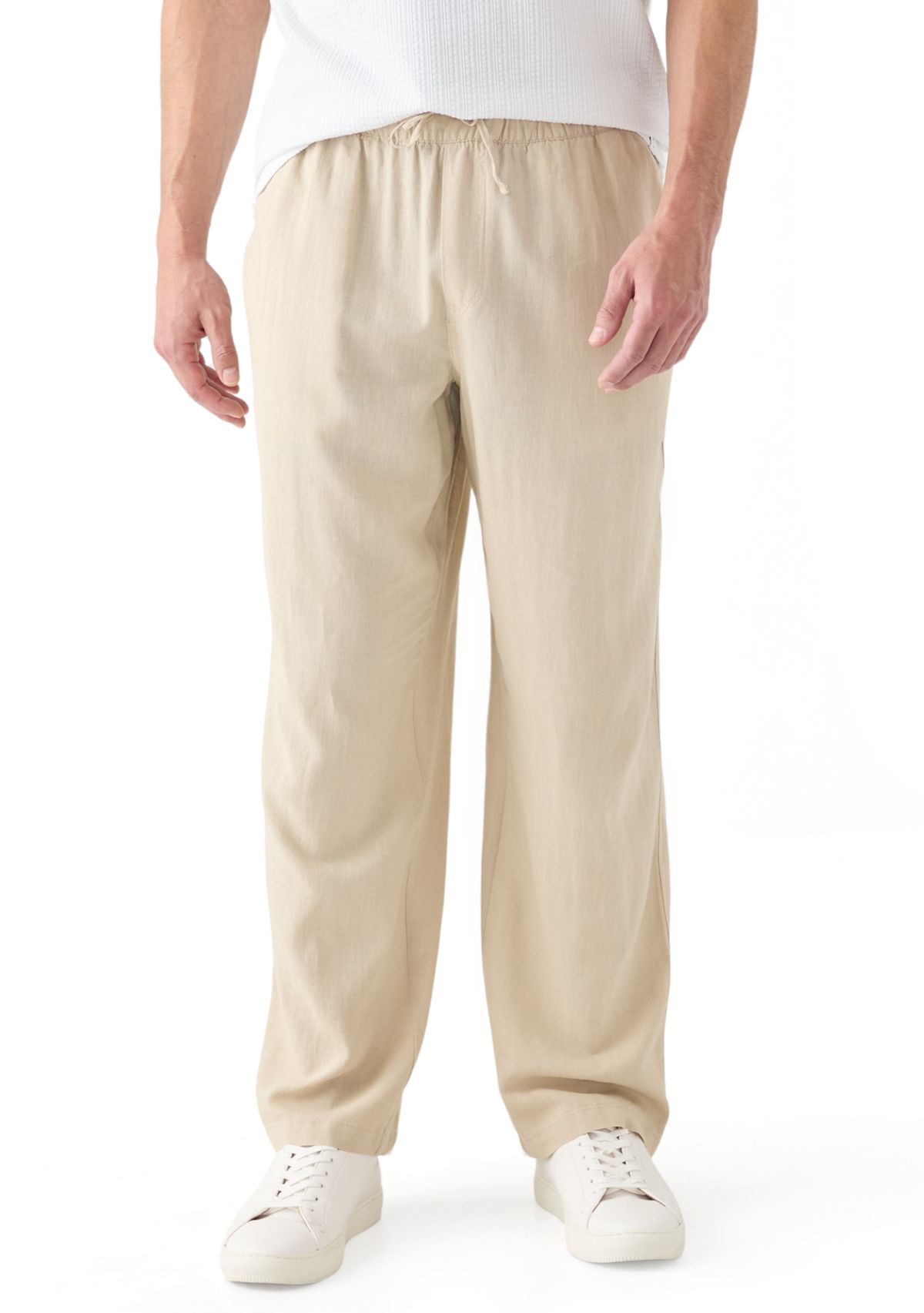 Mens Linen Drawstring Pants