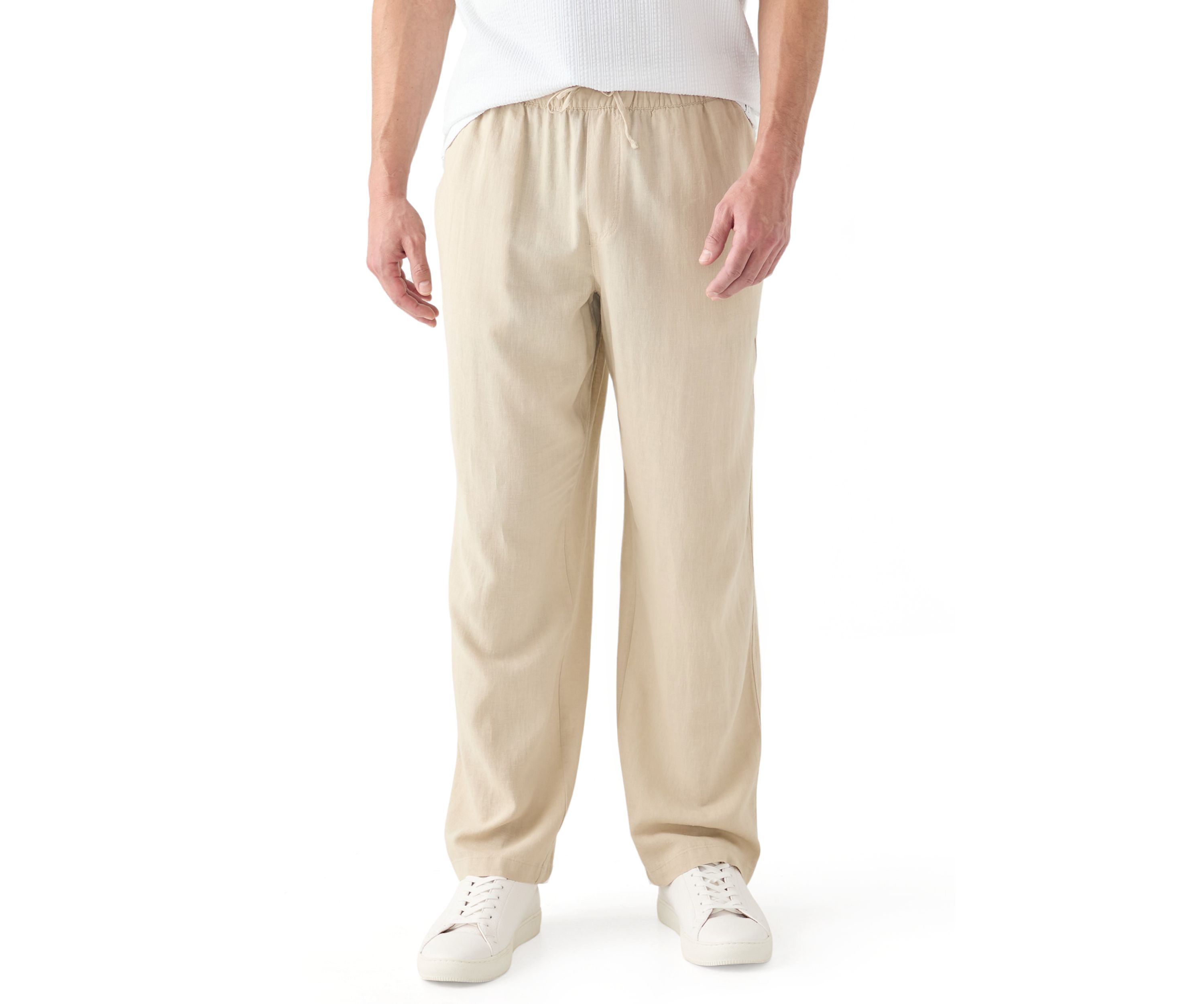 Mens Linen Drawstring Pants