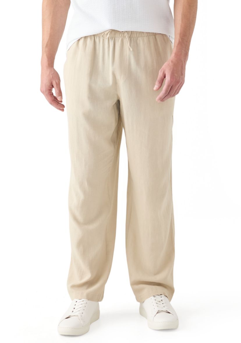 Mens Linen Drawstring Pants