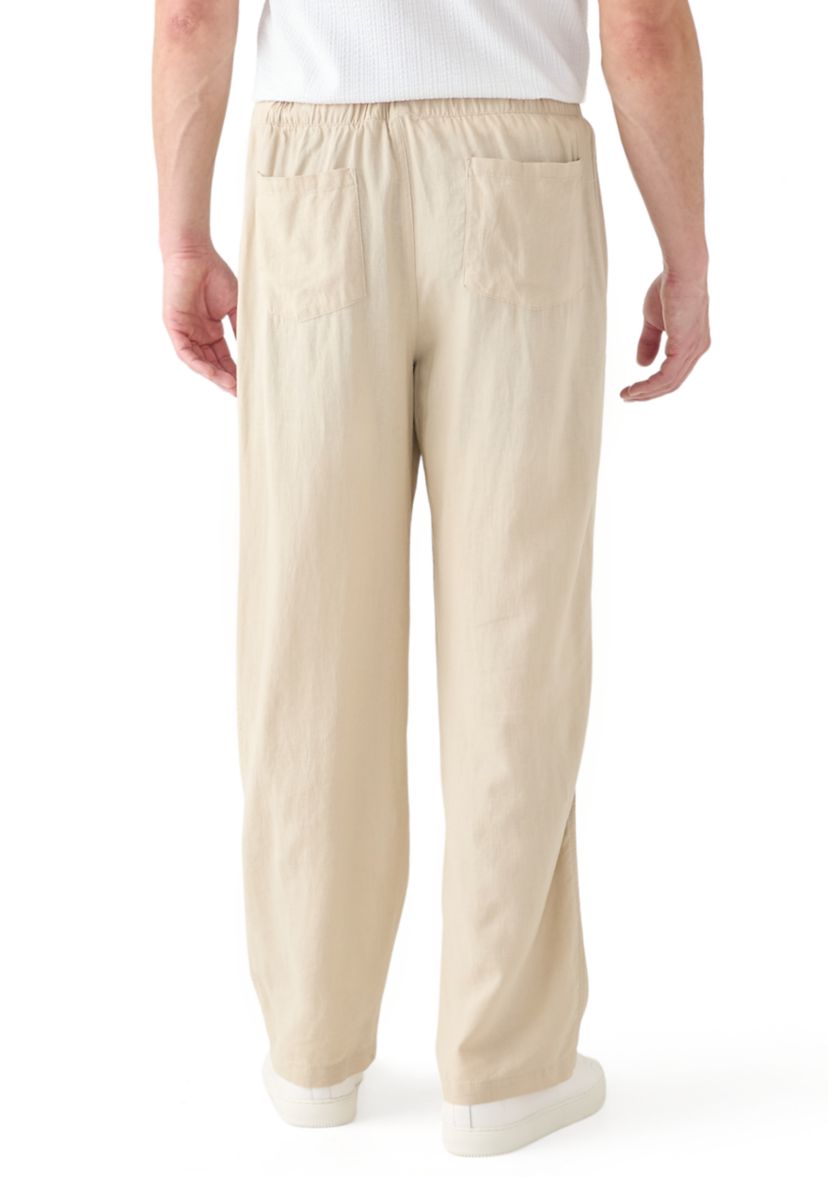 Mens Linen Drawstring Pants