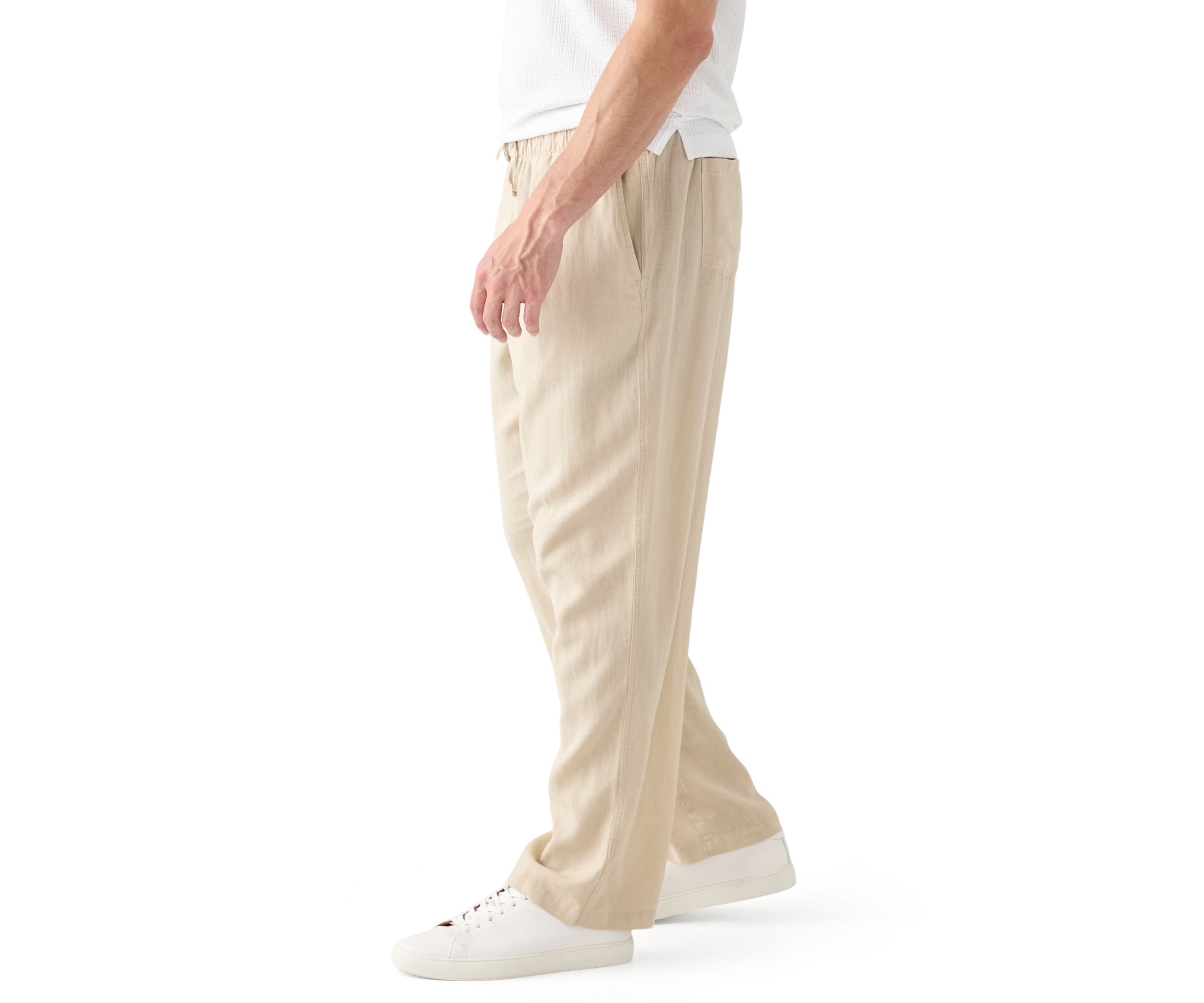 Mens Linen Drawstring Pants