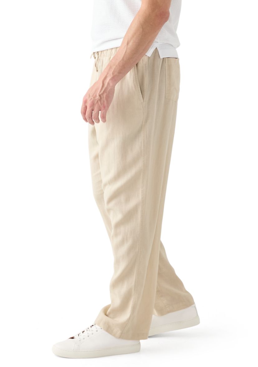 Mens Linen Drawstring Pants