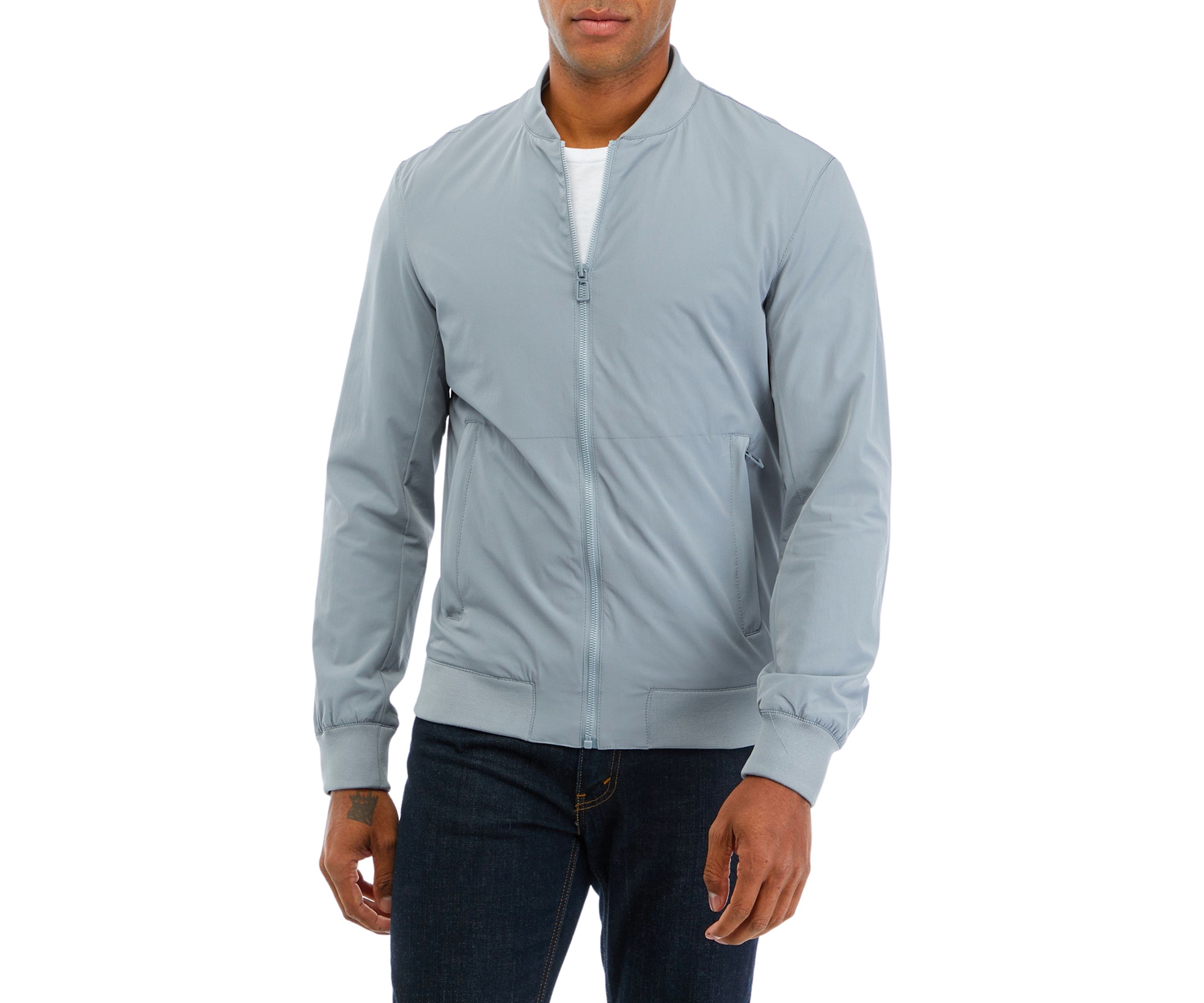 Mens Solid Bomber Jacket