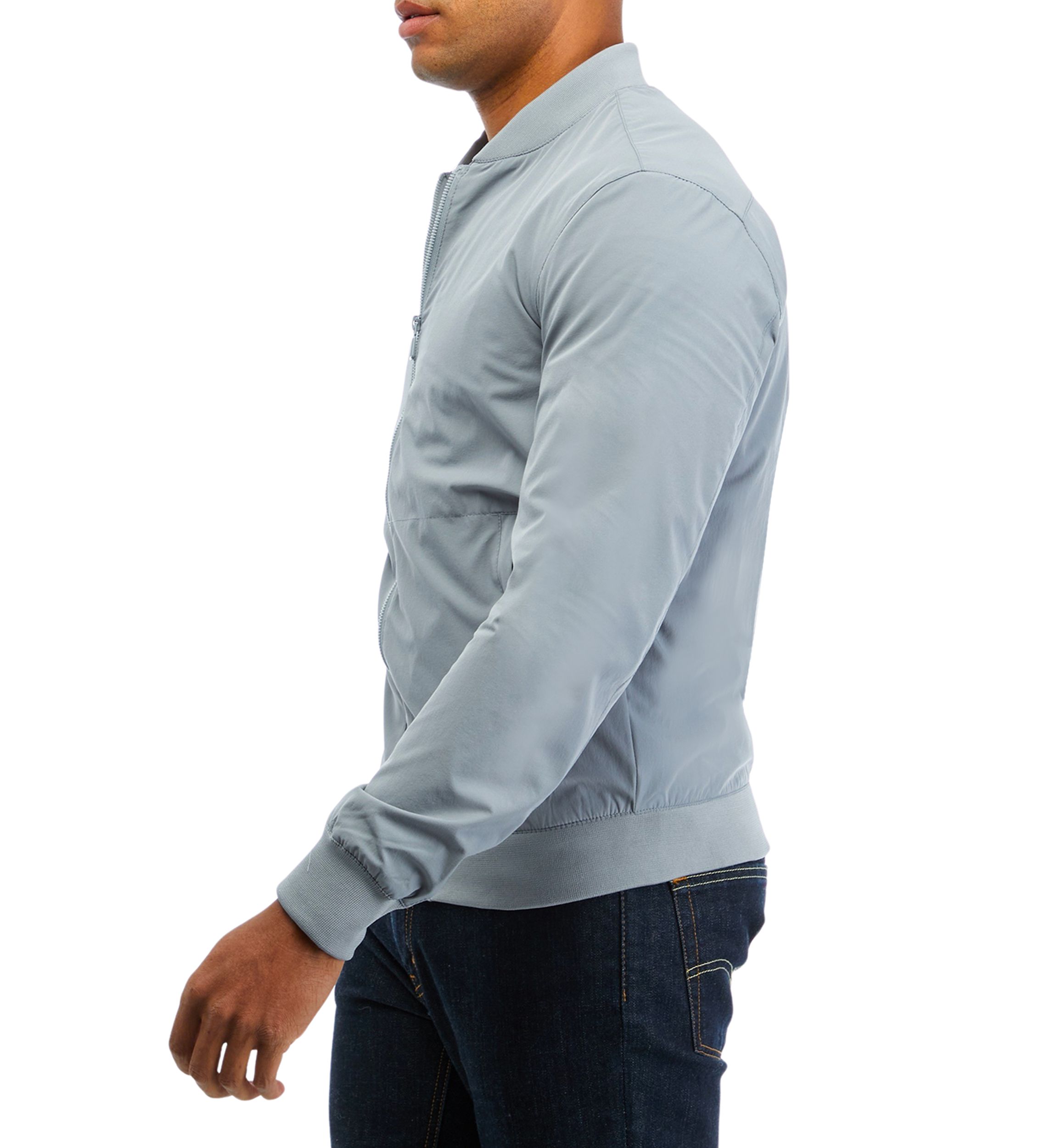 Mens Solid Bomber Jacket