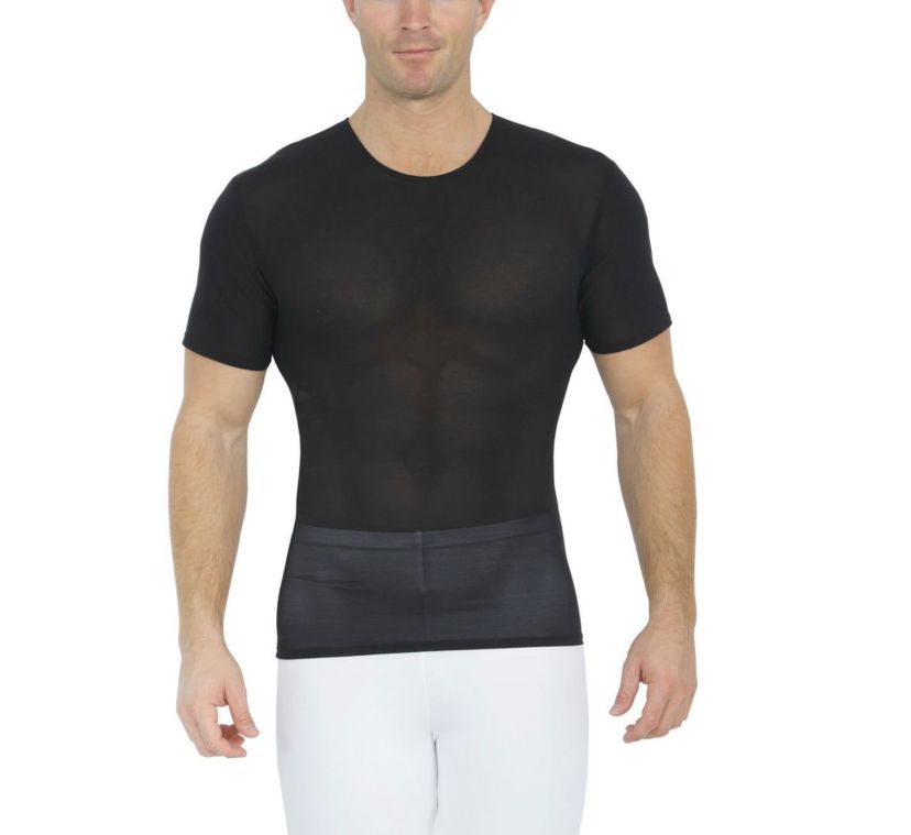 Power Mesh Short Sleeve Crewneck