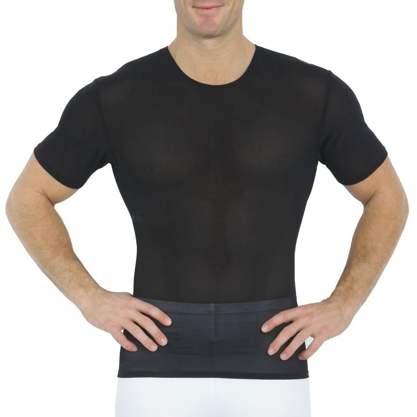 Power Mesh Short Sleeve Crewneck