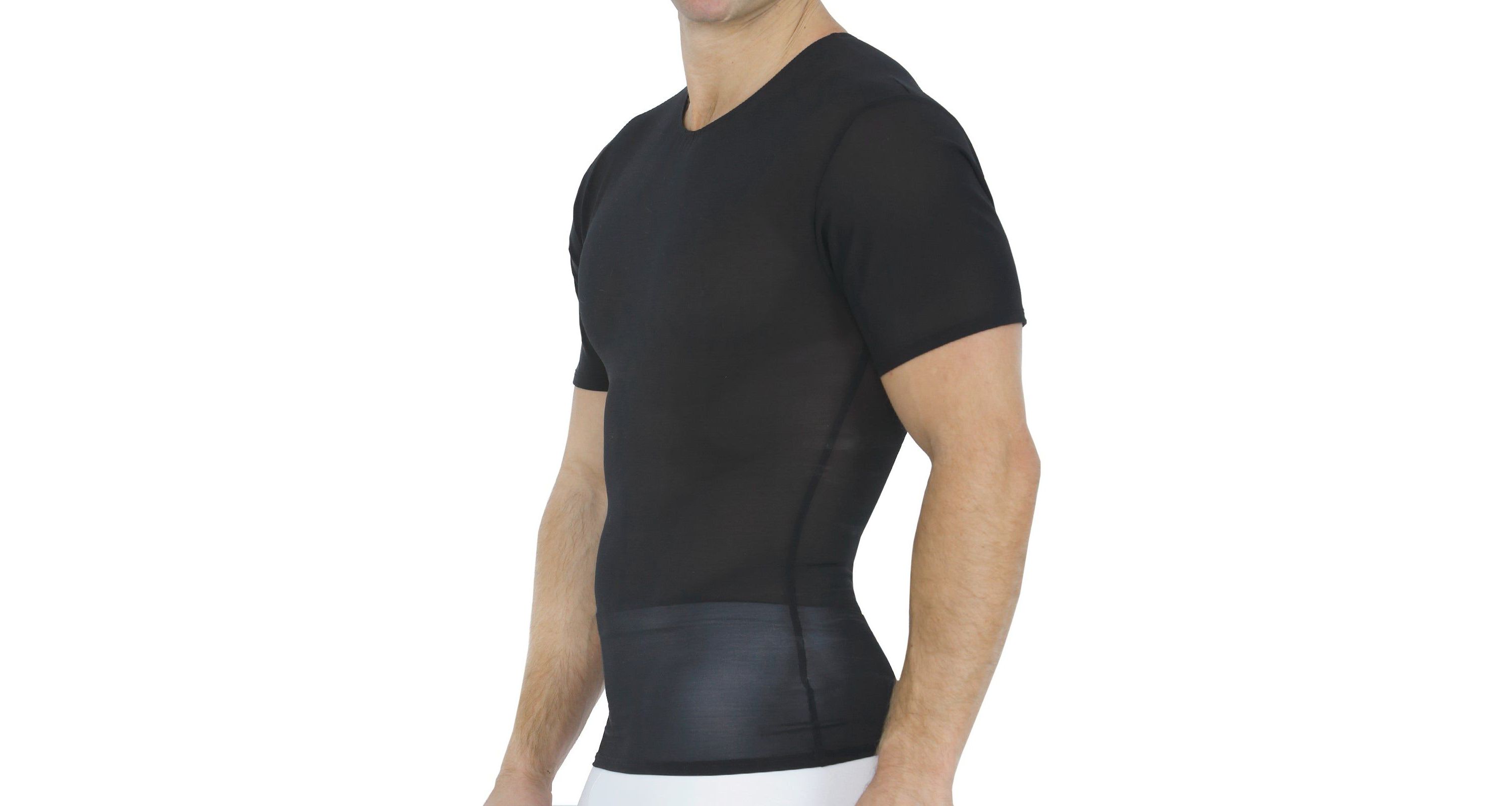Power Mesh Short Sleeve Crewneck