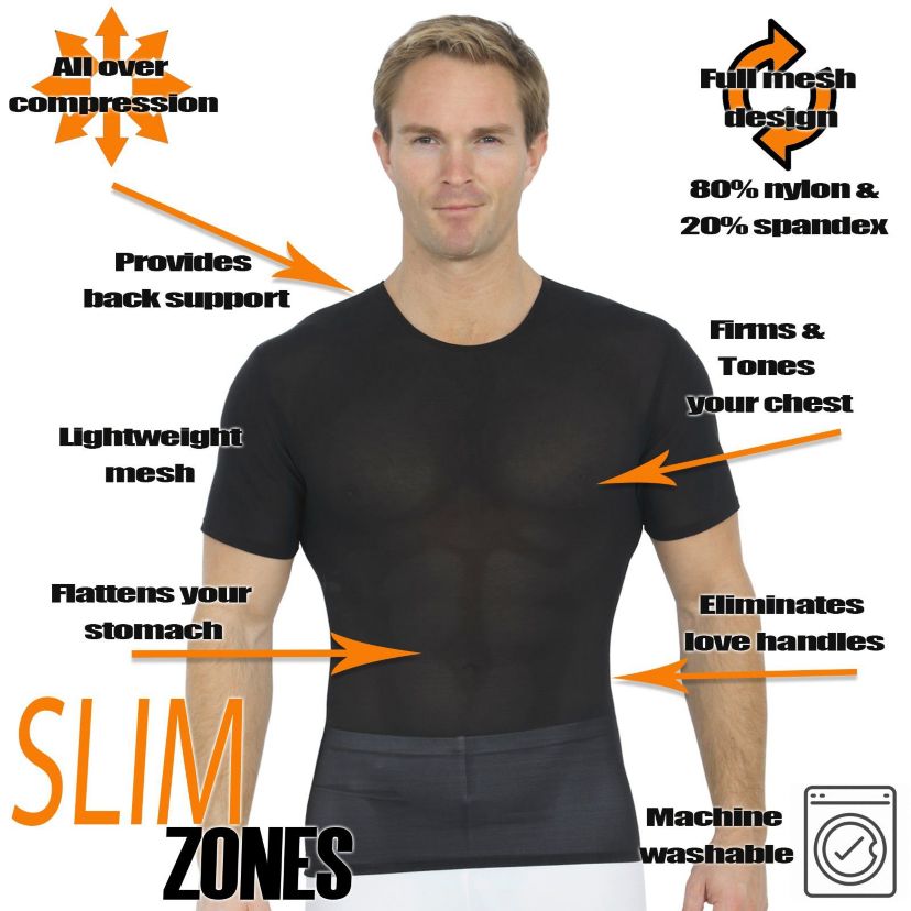 Power Mesh Short Sleeve Crewneck