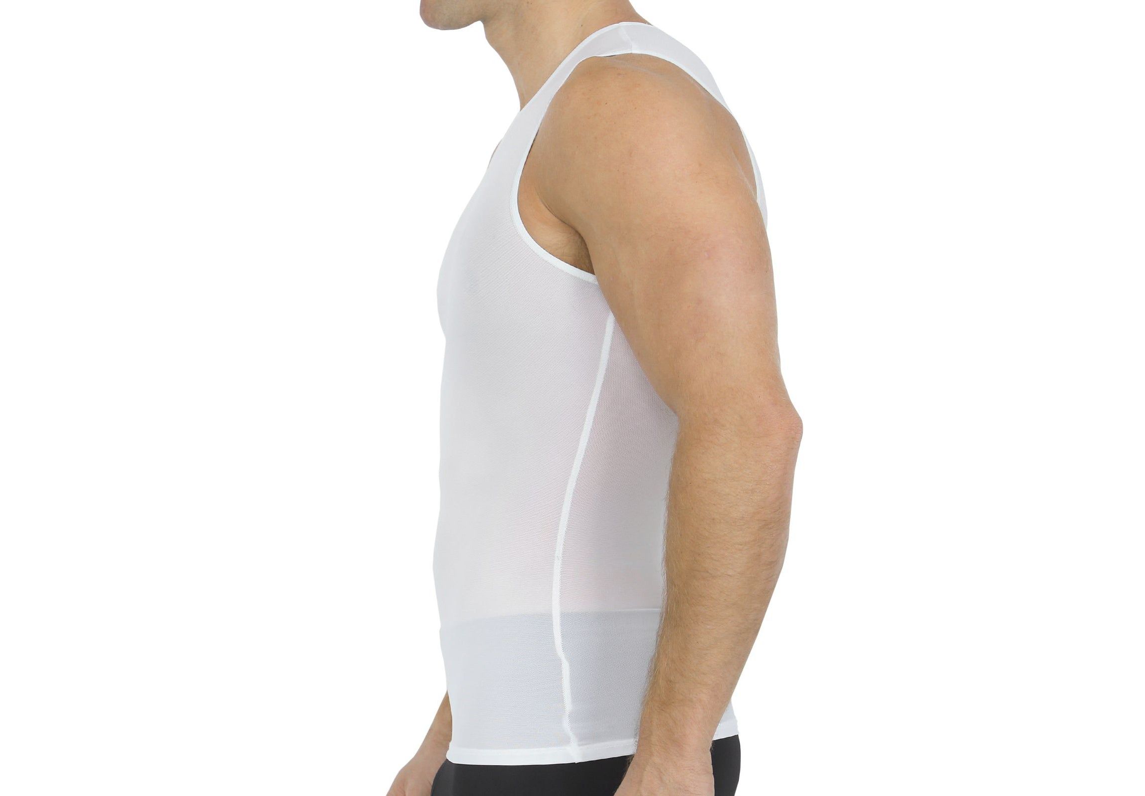 Power Mesh Sleeveless Crewneck