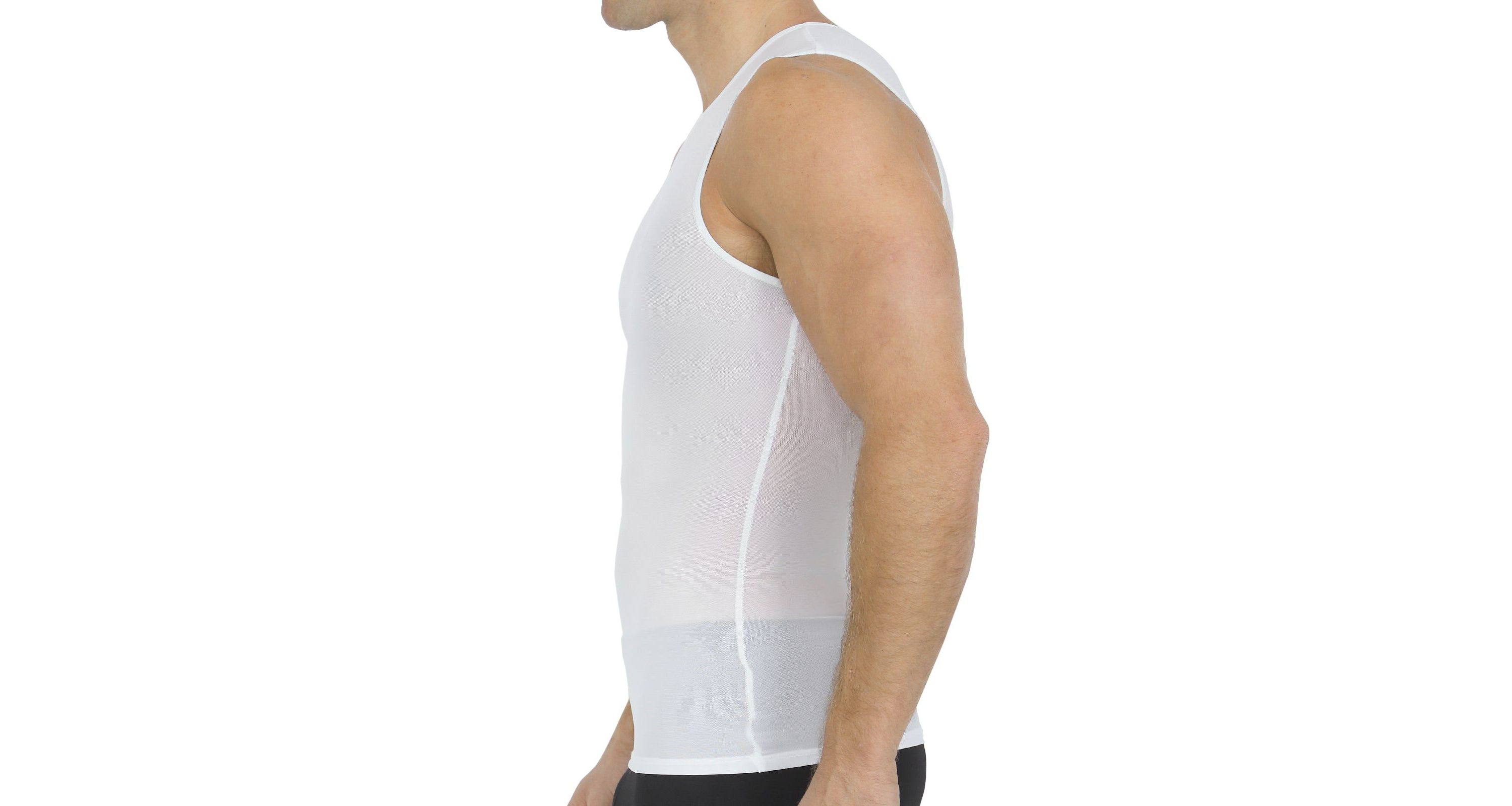 Power Mesh Sleeveless Crewneck