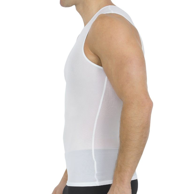 Power Mesh Sleeveless Crewneck