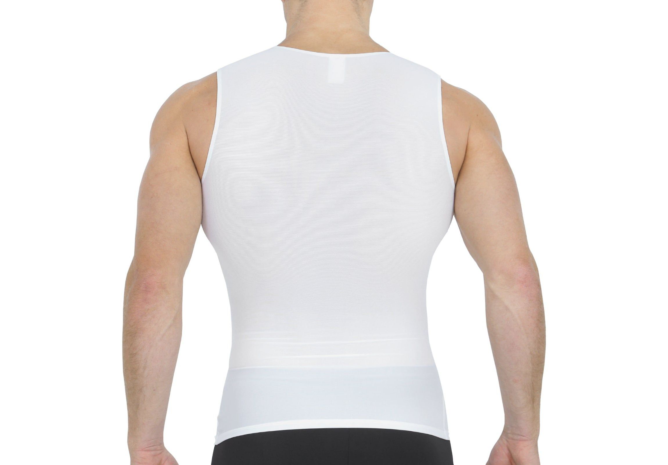 Power Mesh Sleeveless Crewneck