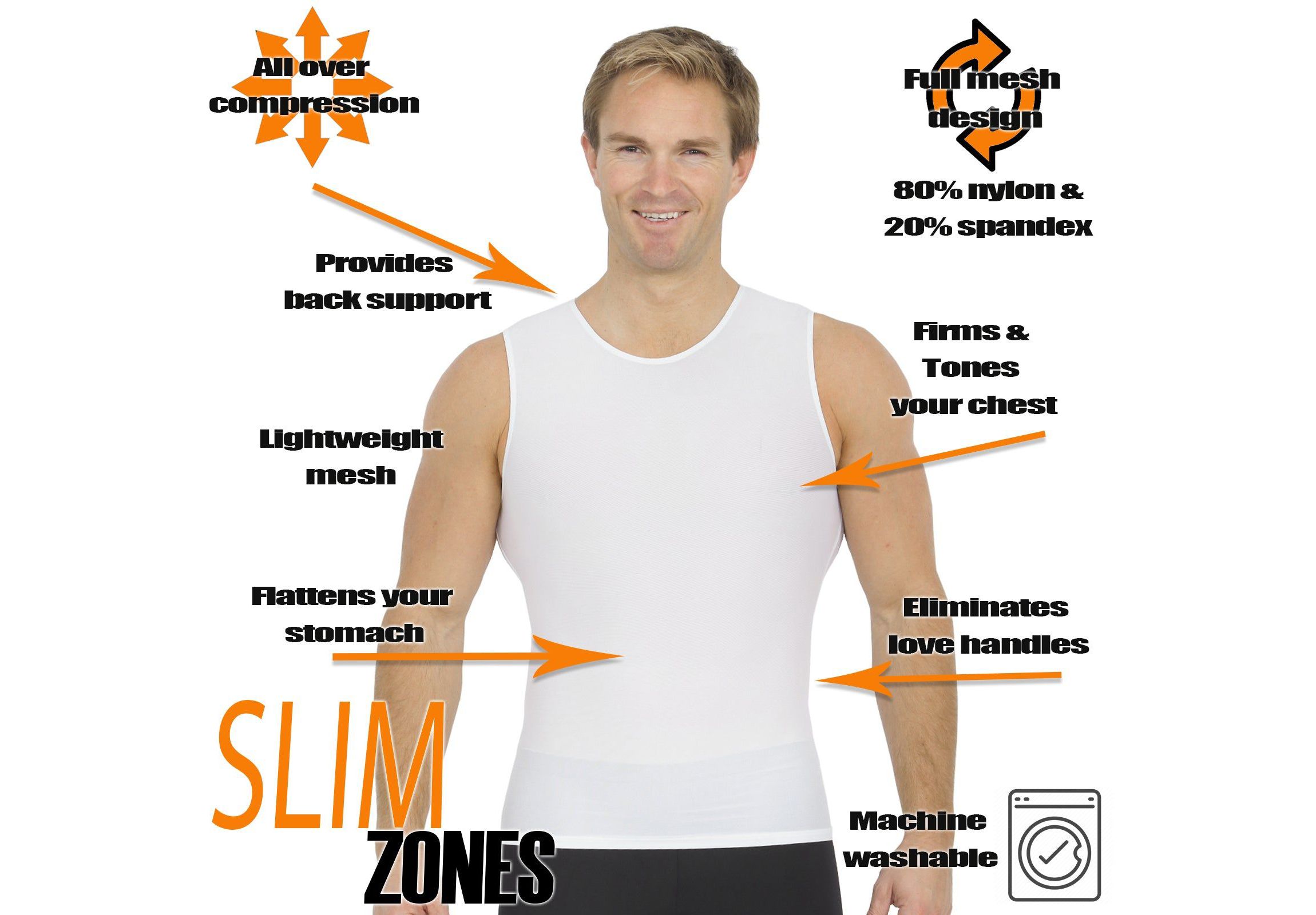 Power Mesh Sleeveless Crewneck
