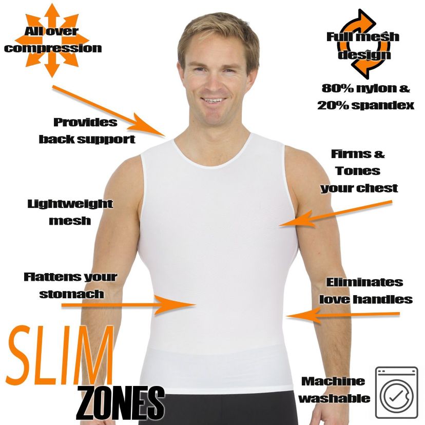 Power Mesh Sleeveless Crewneck