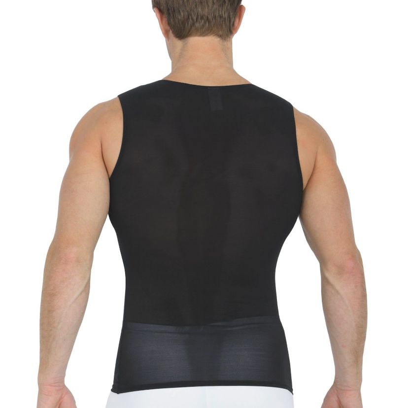Power Mesh Sleeveless V-Neck