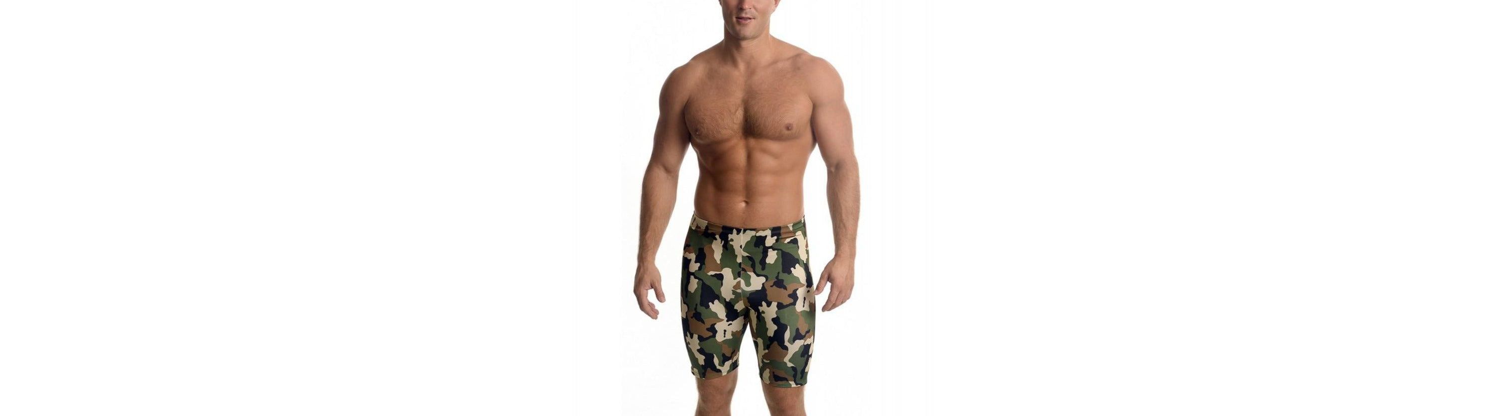 Men Camo Print Shorts