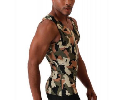 Men Camo Print Muscle Tank