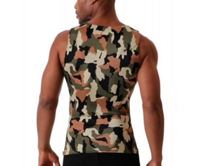 Men Camo Print Muscle Tank