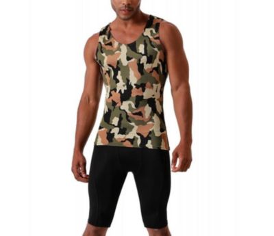 Men Camo Print Muscle Tank