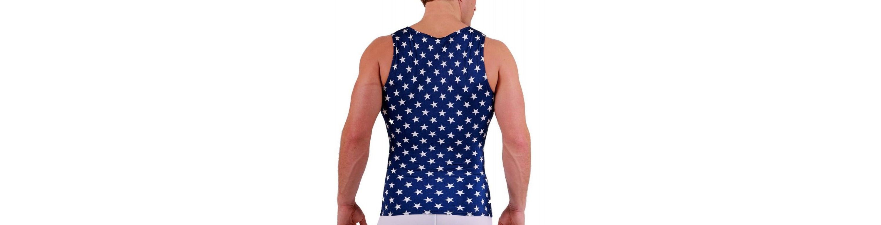 Men Stars Print Muscle Tank