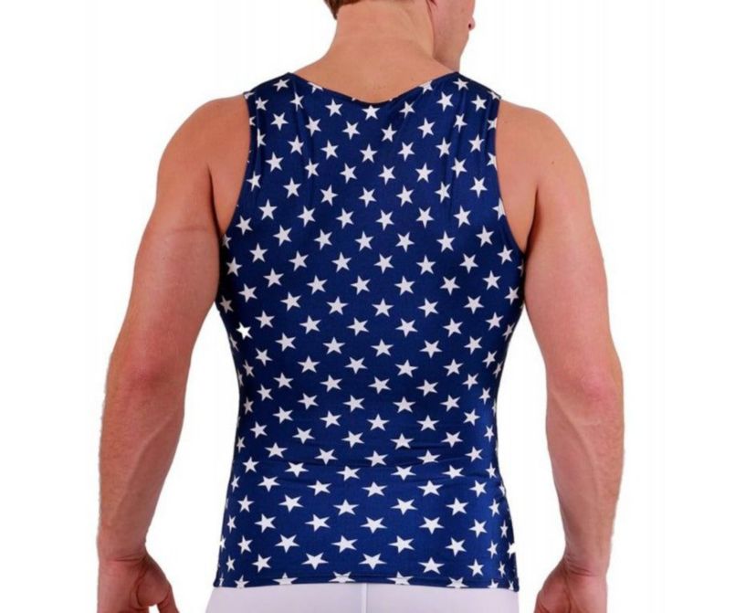 Men Stars Print Muscle Tank