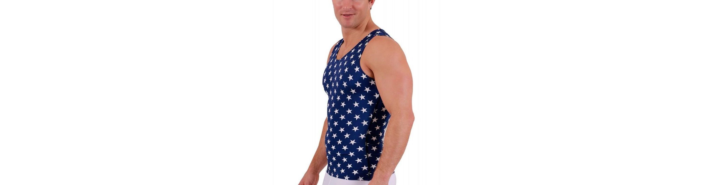 Men Stars Print Muscle Tank