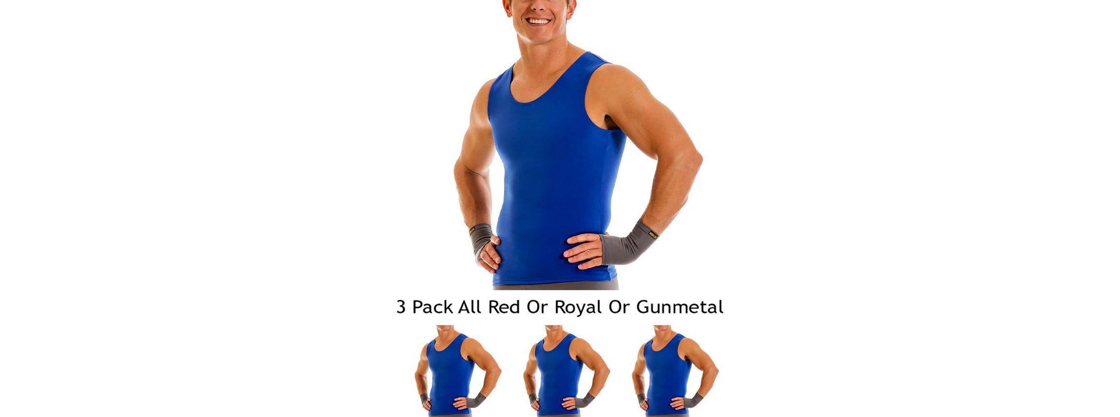 Men 3 Pack Active Compression Muscle TankS