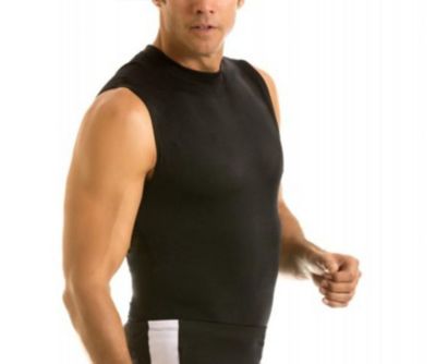 Men Compression Hi Neck Sleeveless Tee