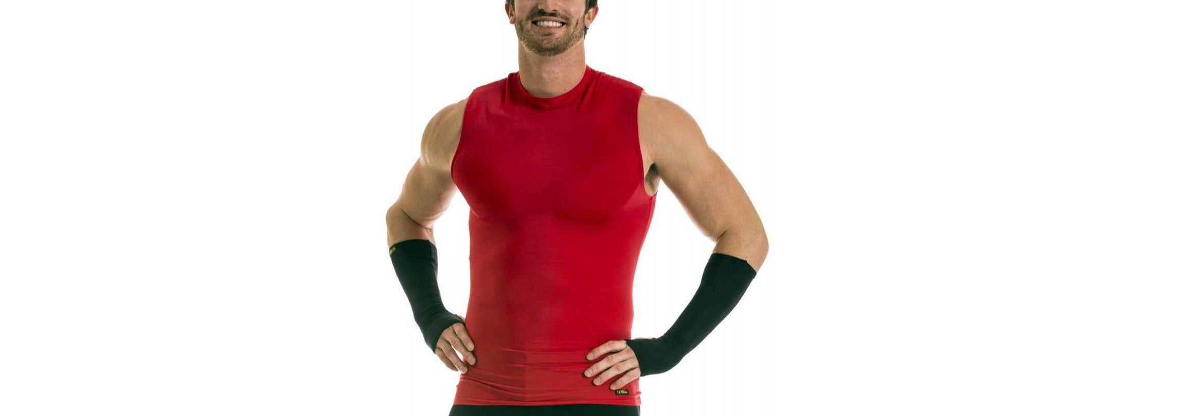 Men Compression Hi Neck Sleeveless Tee