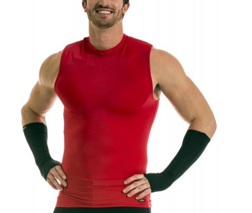 Men Compression Hi Neck Sleeveless Tee