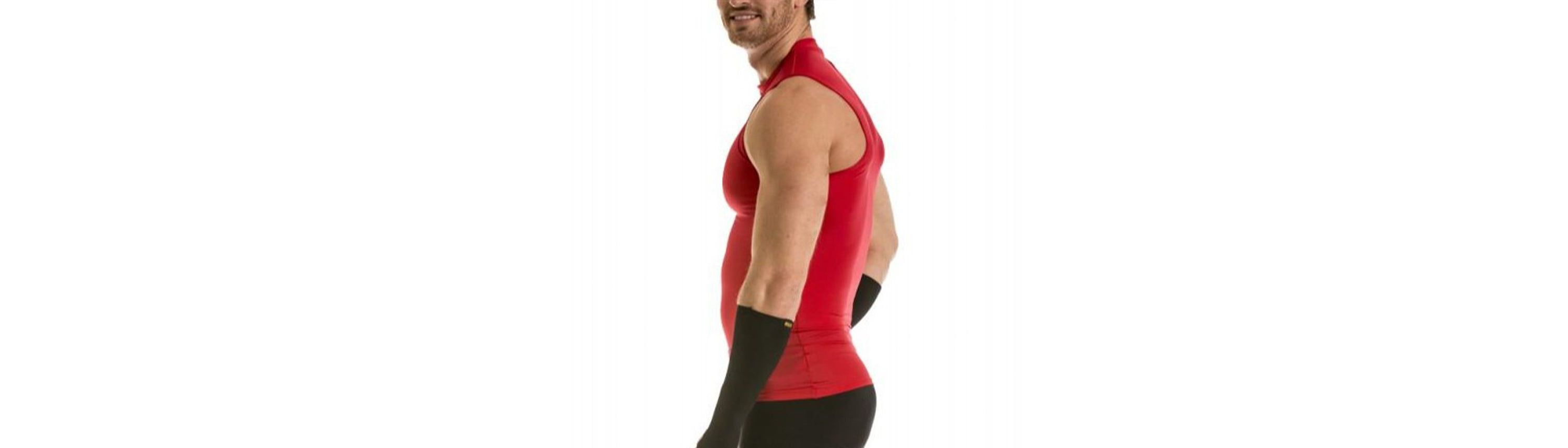 Men Compression Hi Neck Sleeveless Tee