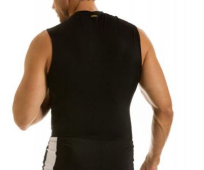 Men Compression Hi Neck Sleeveless Tee