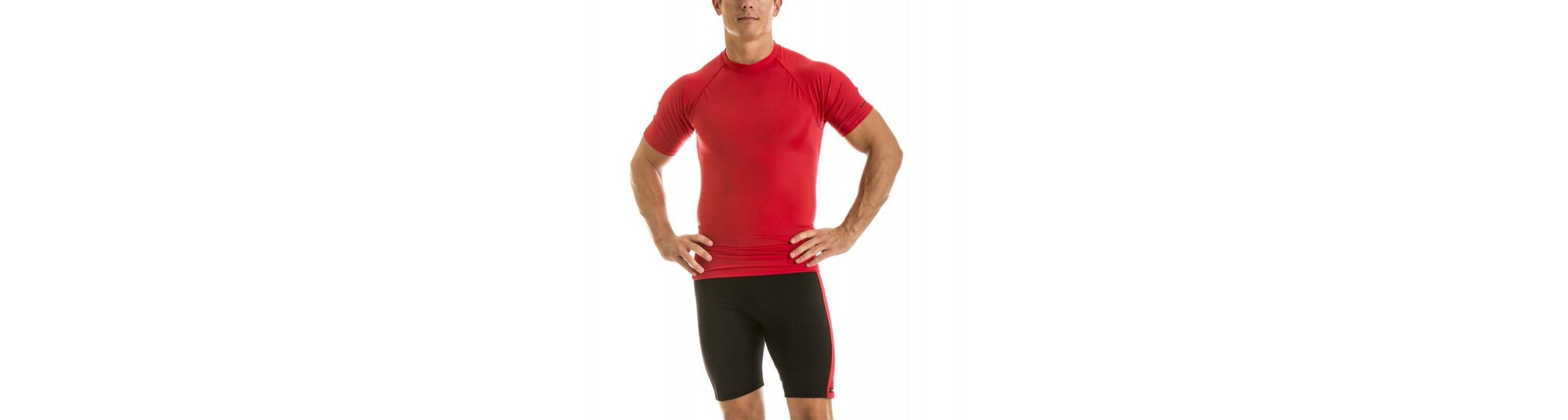 Men Compression Color Block Shorts