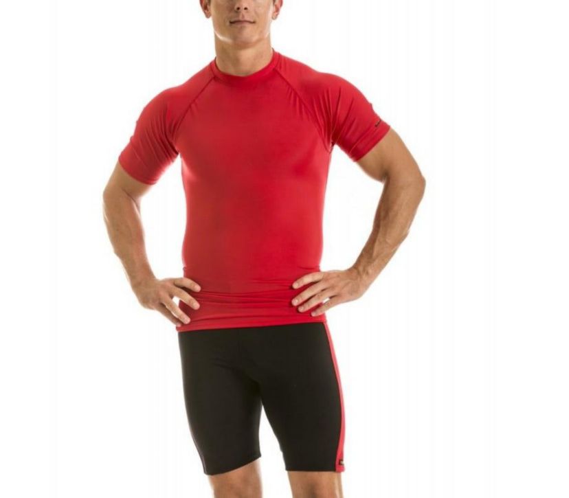 Men Compression Color Block Shorts