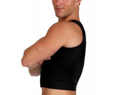 Men Compression Front Zip Cropped Vest