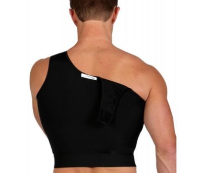 Men Compression Front Zip Cropped Vest