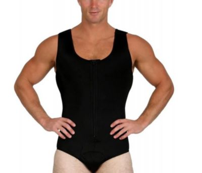 Men Compression Front Zip Bodysuit