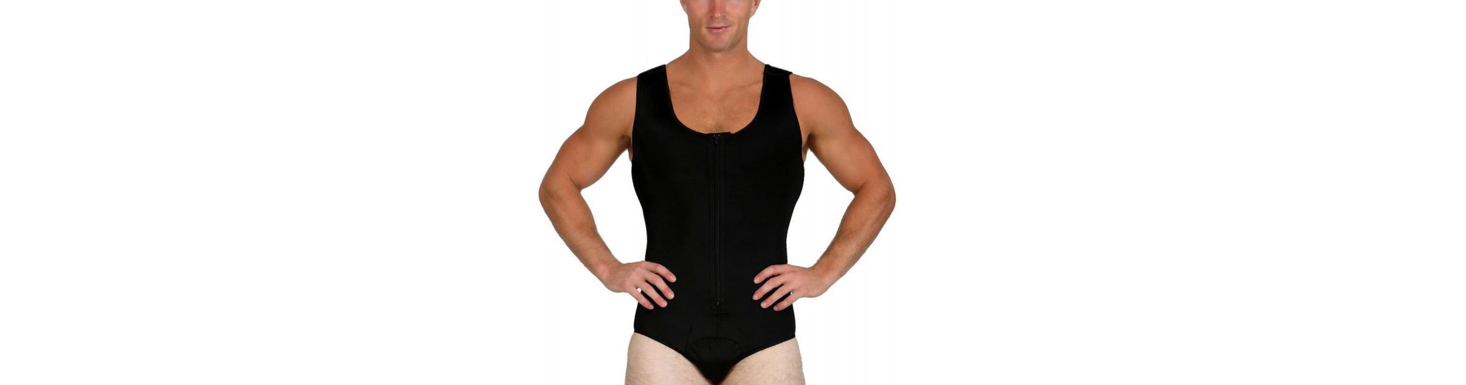 Men Compression Front Zip Bodysuit