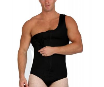 Men Compression Front Zip Bodysuit