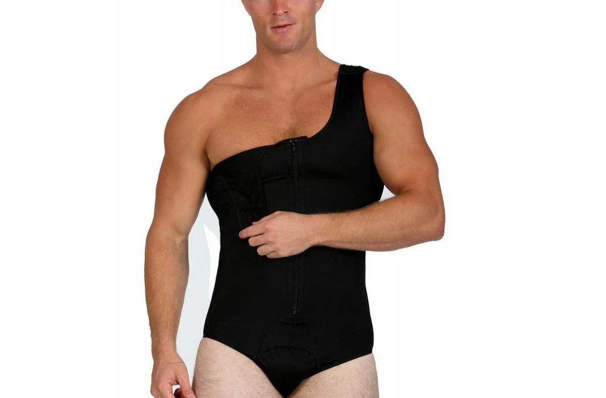 Men Compression Front Zip Bodysuit