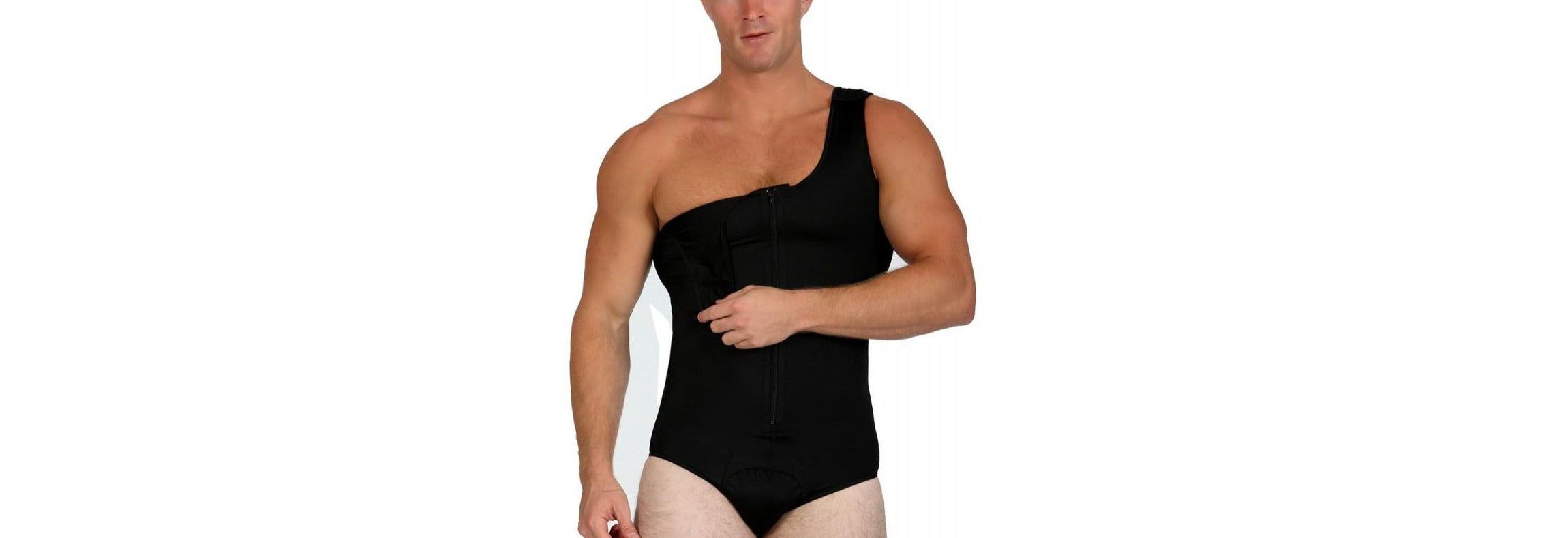 Men Compression Front Zip Bodysuit