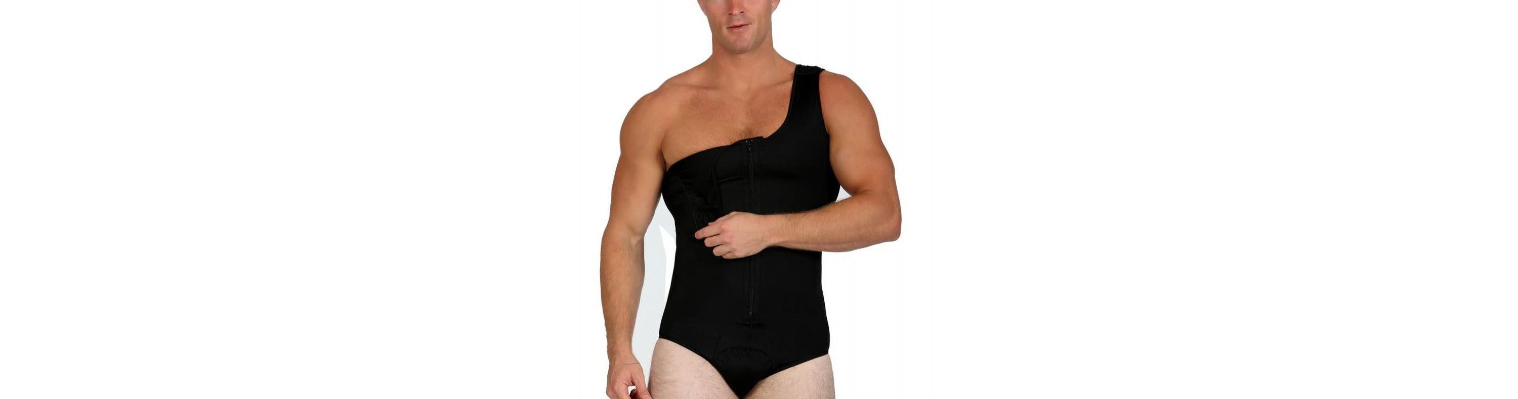 Men Compression Front Zip Bodysuit